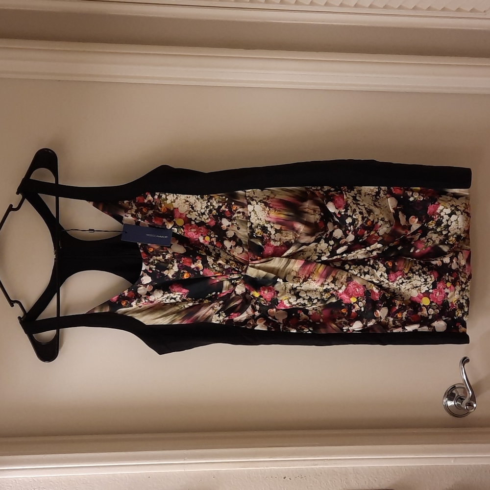 NWT, Rebecca Minkoff Joshua Cerise Multi Silk Dress